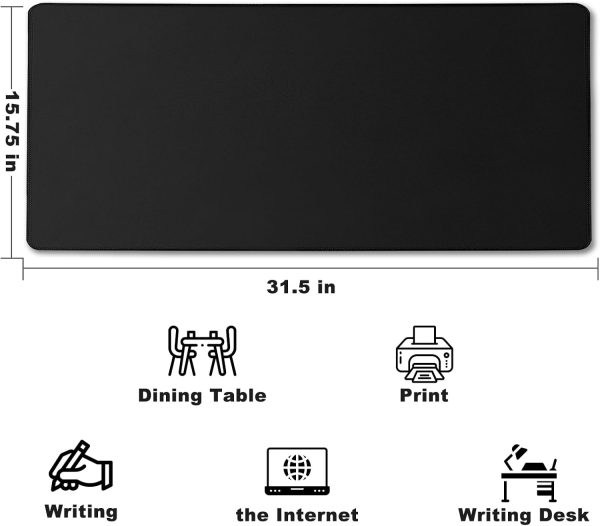 Large Gaming Mouse Pad - 35.4x15.7 Inch Desk Mat With Stitched Edges