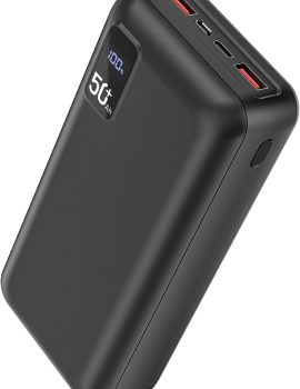 Power Bank 50000mAh 22.5W Fast Charging Portable Charger USB-C Quick Charge with 3 Outputs & 2 Inputs LED Display Huge Capacity External Battery Pack for Most Electronic Devices on The Market